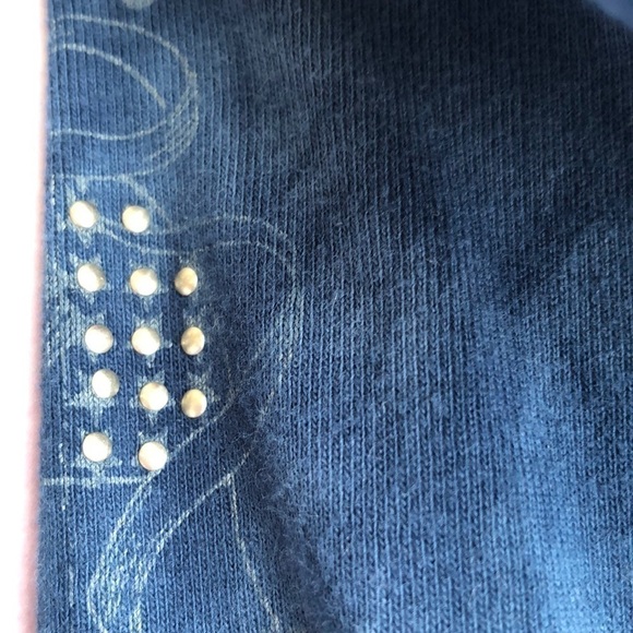 Emma & Sam blue tie dye long sleeve T shirt Sz. M, but runs small PTP 15” - Picture 13 of 17